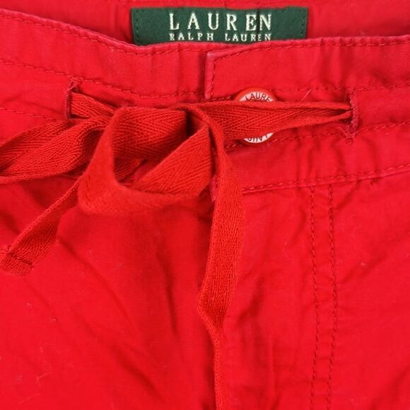 Lauren Ralph Lauren Womens sz 14 100% cotton lightweight wide leg mid rise Pants - Picture 4 of 5